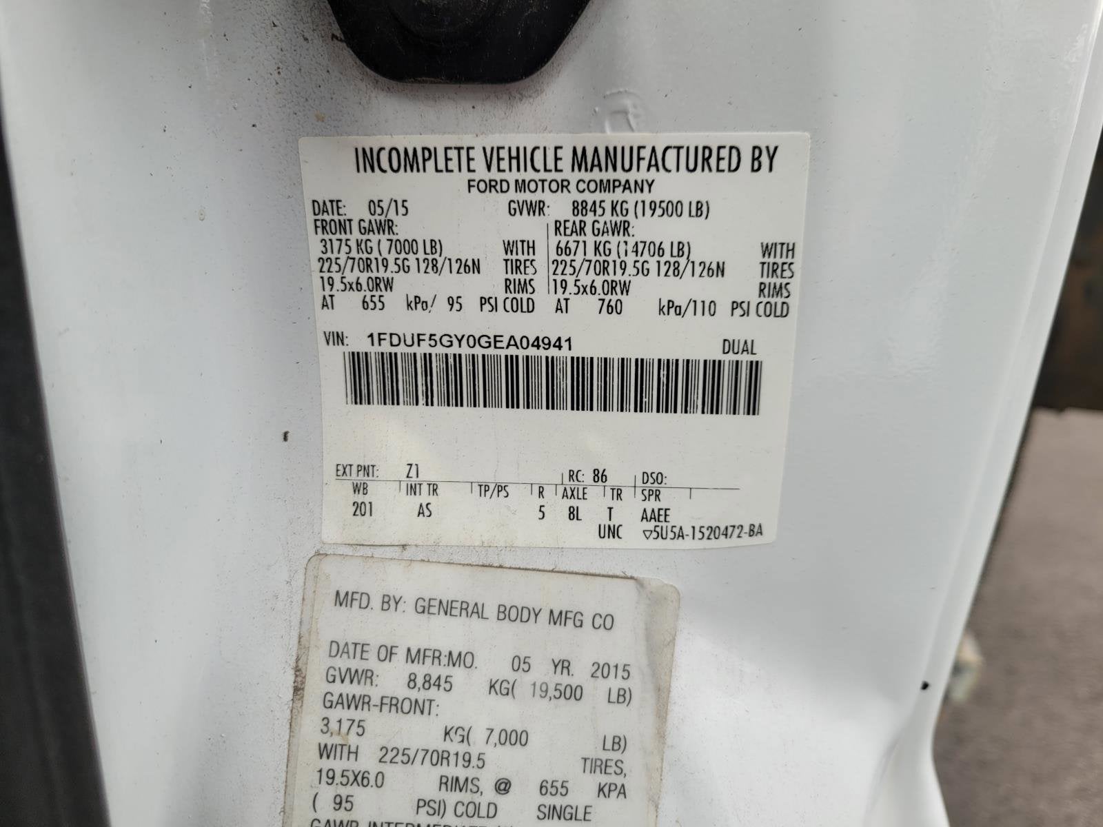 2016 Ford Super Duty F-550 DRW Base