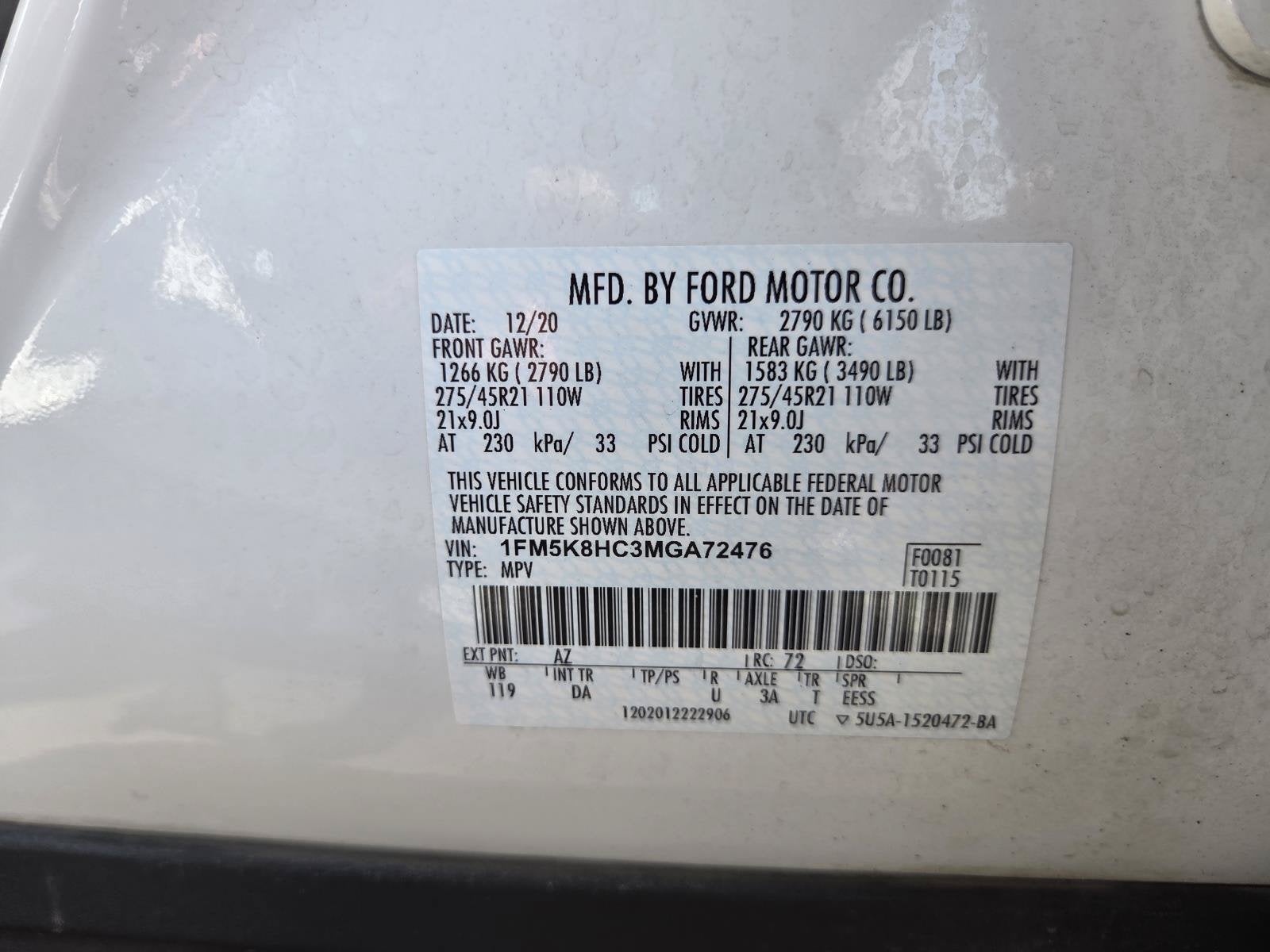 2021 Ford Explorer Platinum