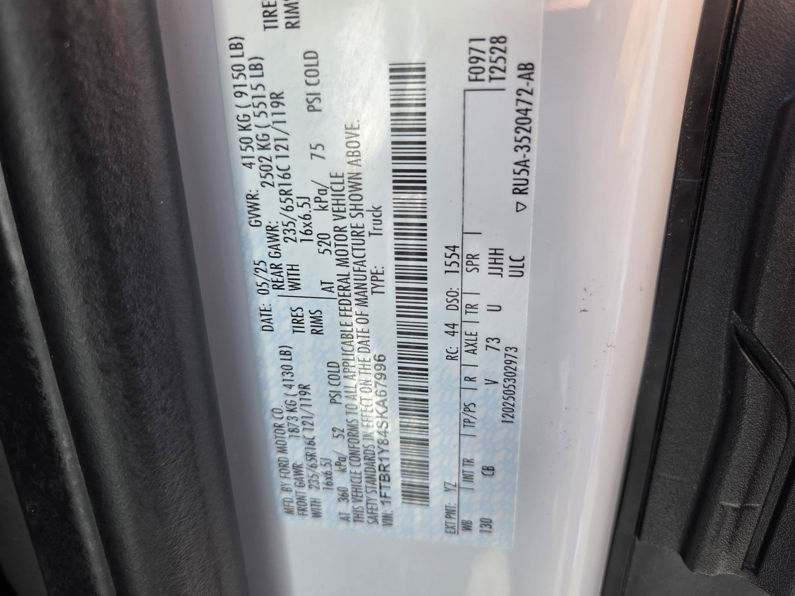 2025 Ford Transit Cargo Van Base