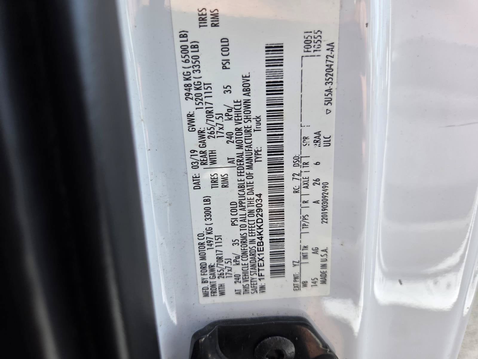 2019 Ford F-150 XL