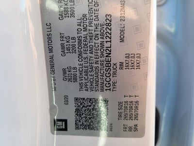 2020 Chevrolet Colorado 2WD Work Truck