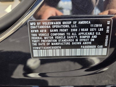 2017 Volkswagen Passat 1.8T SE w/Technology