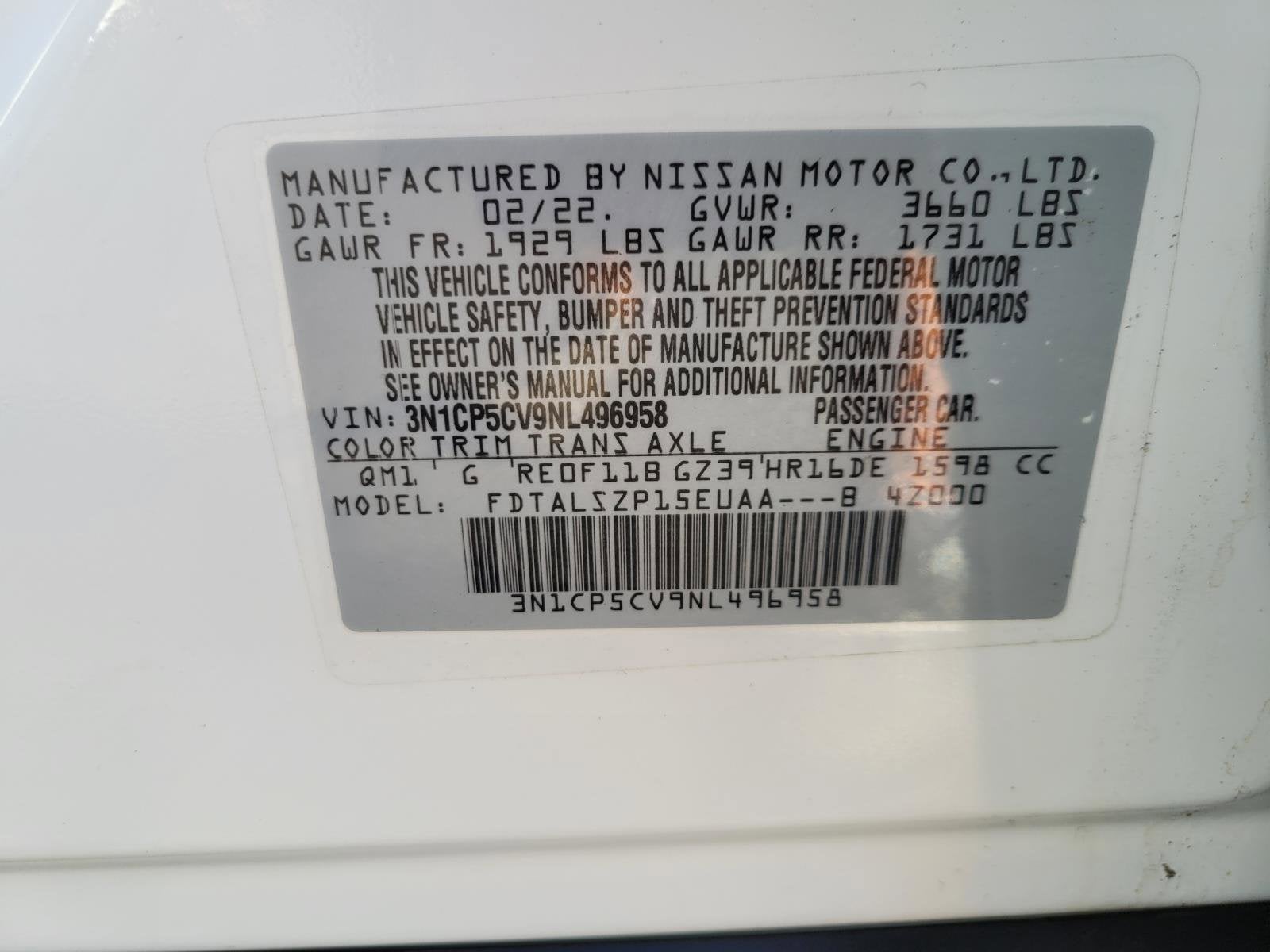 2022 Nissan Kicks SV