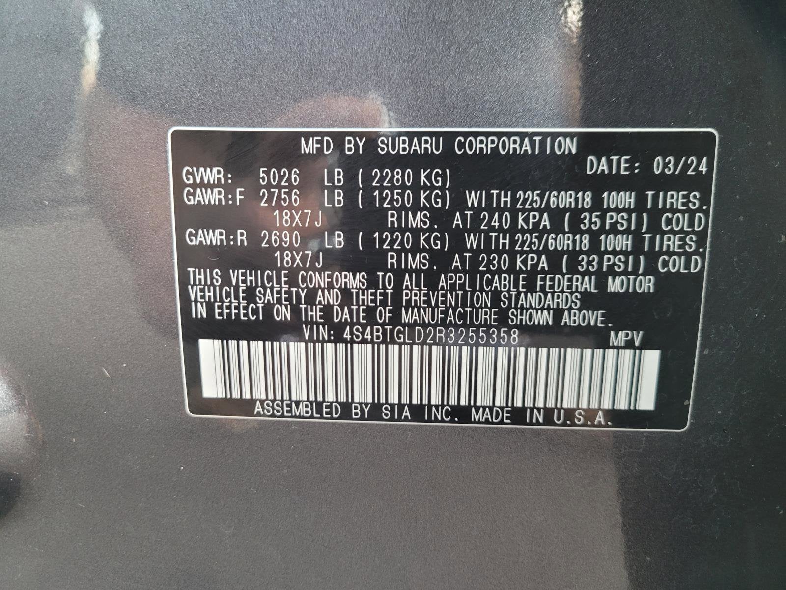 2024 Subaru Outback Onyx Edition XT