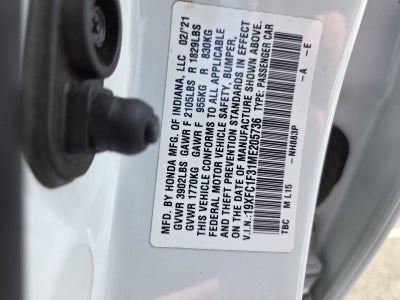 2021 Honda Civic Sedan EX