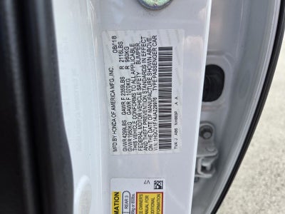 2018 Honda Accord Sedan LX 1.5T