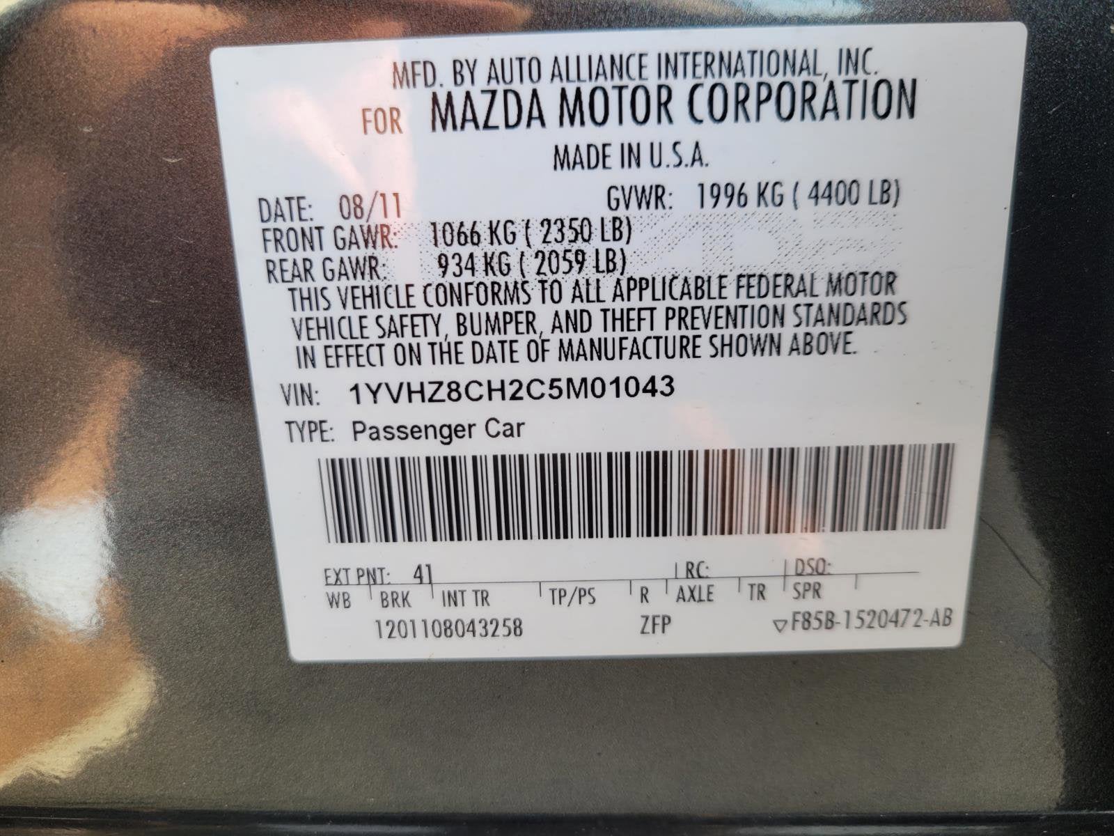 2012 Mazda Mazda6 i Grand Touring