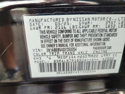 2025 Nissan Sentra S