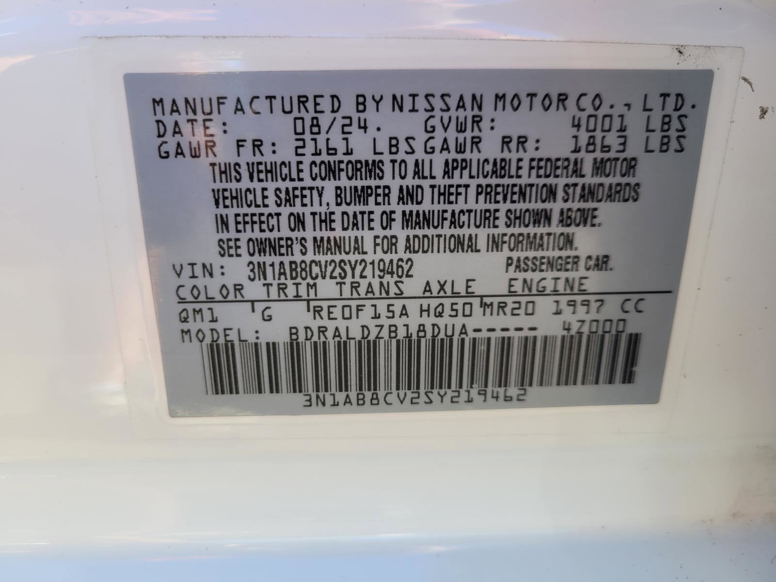 2025 Nissan Sentra SV