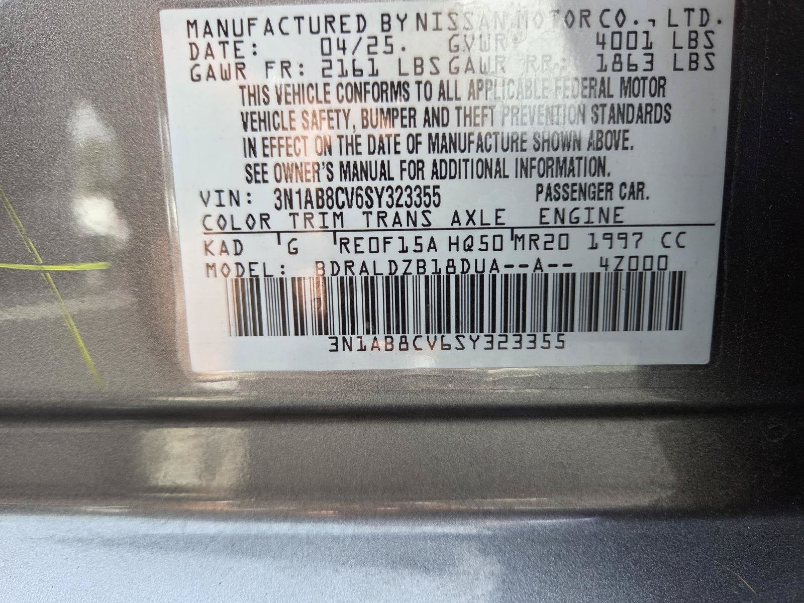 2025 Nissan Sentra SV