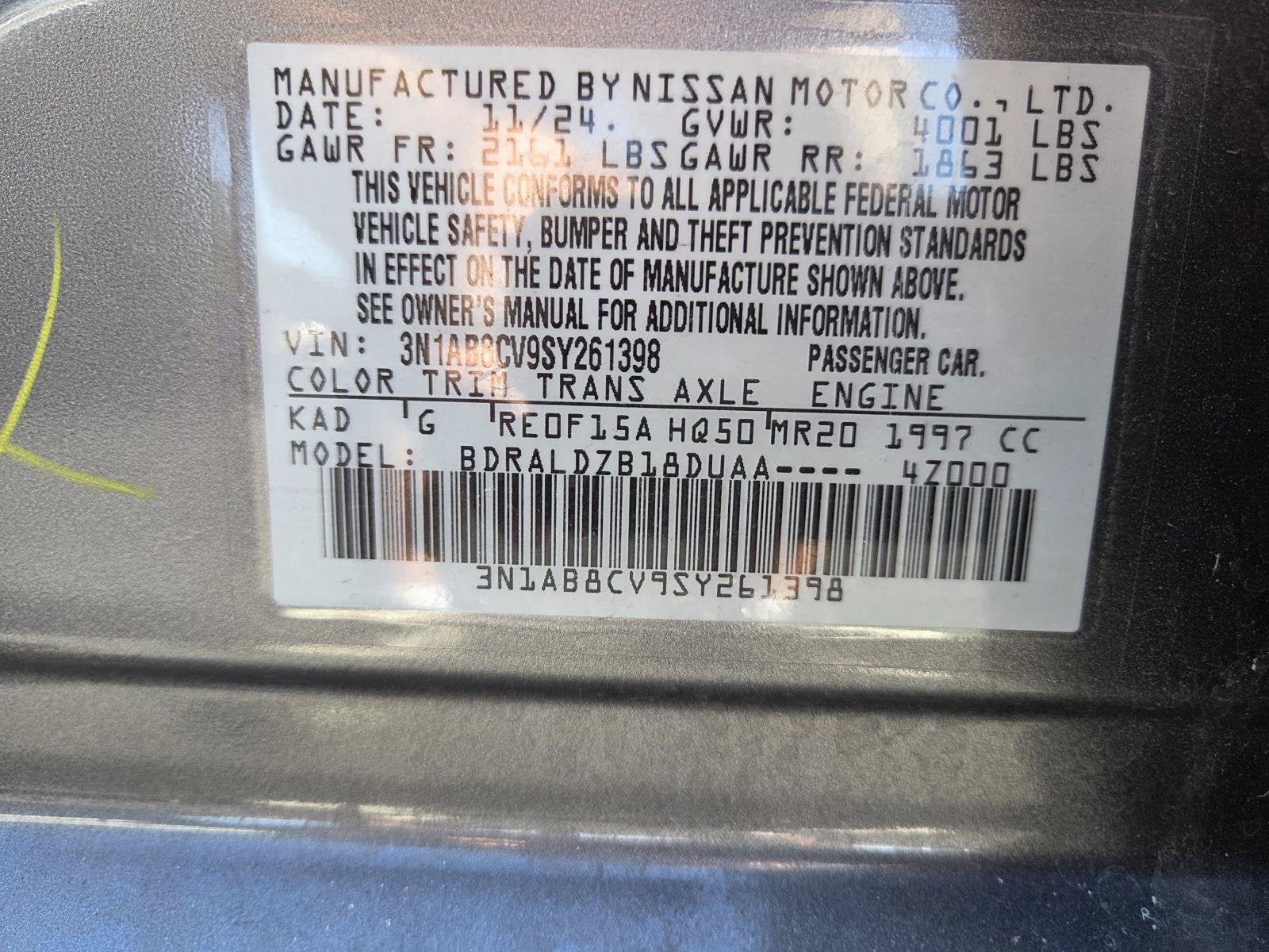 2025 Nissan Sentra SV