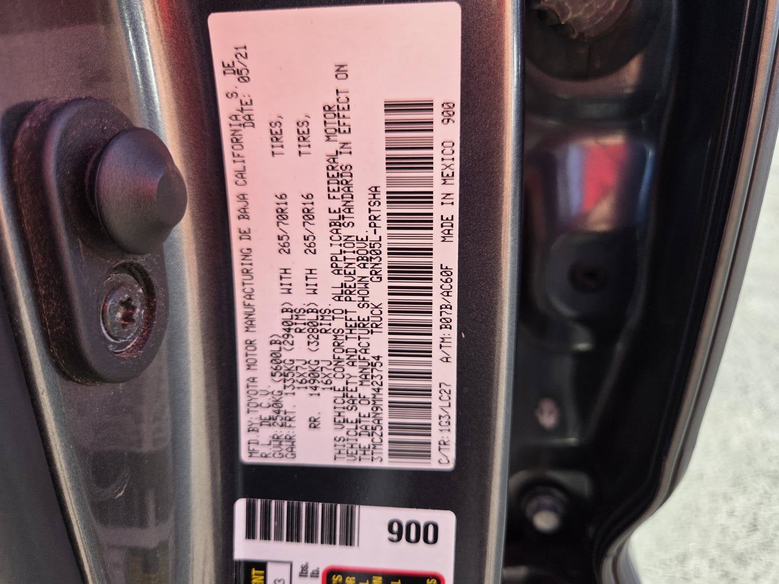 2021 Toyota Tacoma 4WD SR5