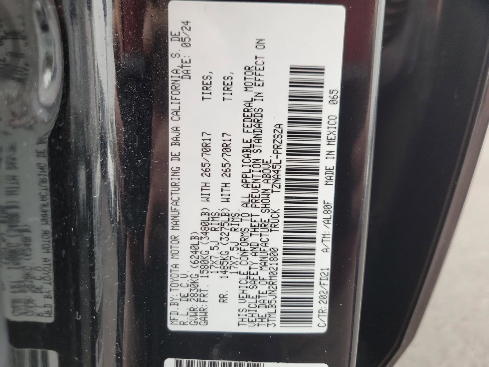 2024 Toyota Tacoma 4WD SR5