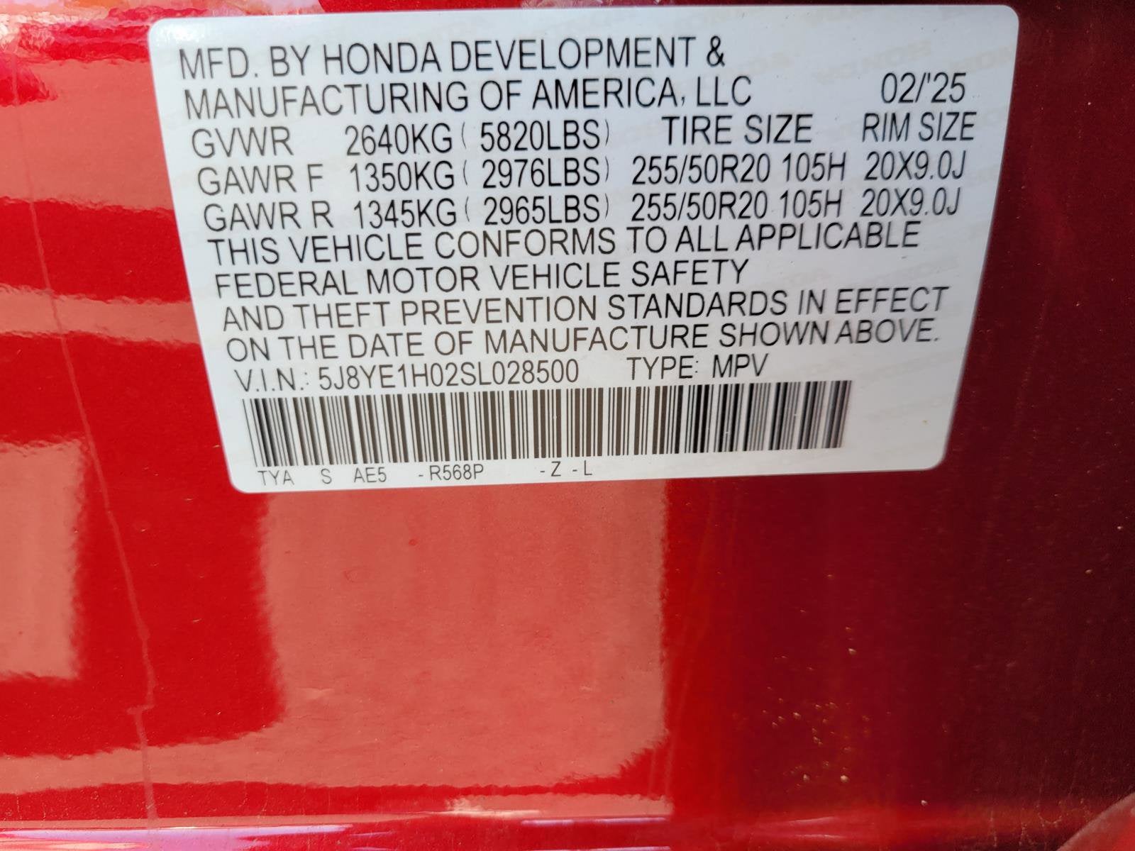 2025 Acura MDX w/A-Spec Package