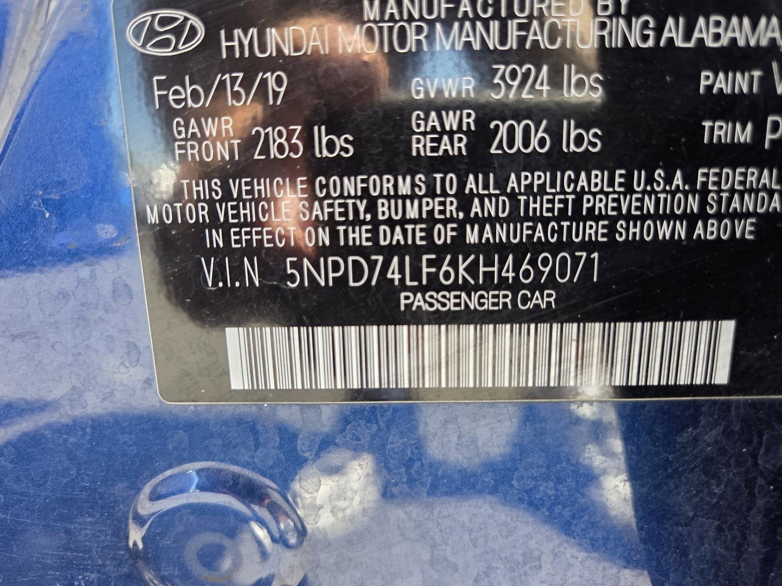 2019 Hyundai Elantra SE