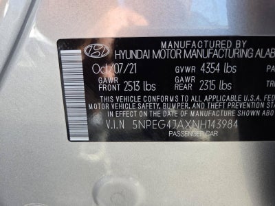 2022 Hyundai Sonata SE