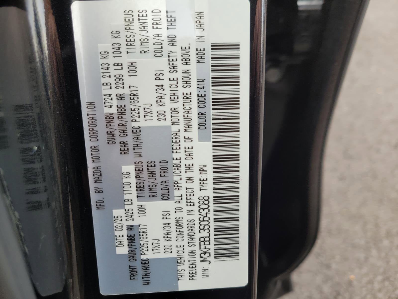 2025 Mazda Mazda CX-5 2.5 S Select Package